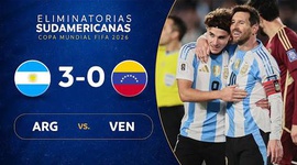 Qualificação Mundial América do Sul: Argentina 3 - 0 Venezuela (2026)
