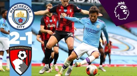 Premier League: Man City 2 - 1 AFC Bournemouth (2019-2020)