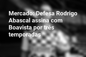 Mercado: Defesa Rodrigo Abascal assina com Boavista por três temporadas