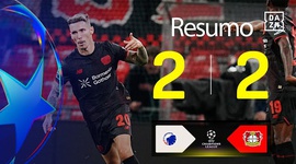 Liga Campeões: Kobenhavn 2 - 2 Leverkusen (2025-2026)