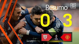 Liga Europa: Athletic Bilbao 0 - 3 Man Utd (2024-2025)