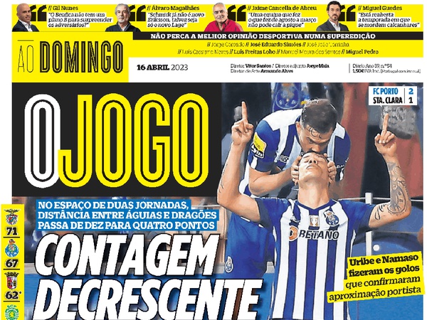 Banca De Jornais O Jogo 16 04 2023 Futebol 365 4332