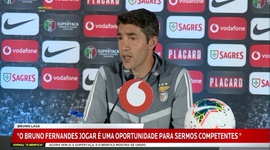 Bruno Lage fez a antevisão ao jogo do Benfica frente Sporting da Supertaça