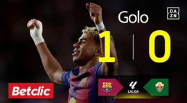 La Liga: Barcelona vs Elche, Golo 1-0 Yamal (2025-2026)