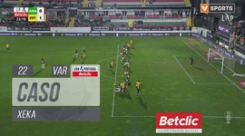 Liga Portugal Betclic: CF Estrela Amadora vs Estoril, Caso Xeka (VAR), 22' (2024-2025)
