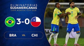 Qualificação Mundial América do Sul: Brasil 3 - 0 Chile (2026)