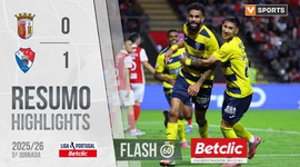 Liga Portugal Betclic: Sp. Braga 0 - 1 Gil Vicente (2025-2026)