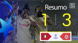 Liga Campeões: Feyenoord 1 - 3 RB Salzburg (2024-2025)