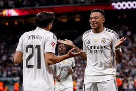 Mbappé resolve e Real Madrid segue na liderança da Liga Espanhola