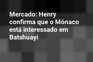 Mercado: Henry confirma que o Mónaco está interessado em Batshuayi
