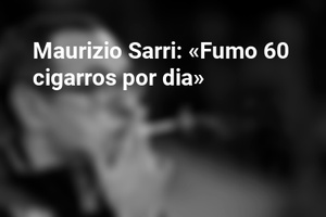 Maurizio Sarri: «Fumo 60 cigarros por dia»