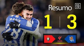 La Liga: Osasuna 1 - 3 Real Sociedad (2025-2026)