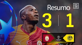 Liga Campeões: Galatasaray 3 - 1 Bodo (2025-2026)