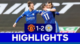 Premier League: Man Utd 1 - 2 Leicester (2020-2021)