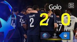 Liga Campeões: PSG vs Atalanta, Golo 2-0 Kvaratskhelia (2025-2026)