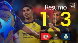 Liga Campeões: PSV 1 - 3 Union St. Gilloise (2025-2026)