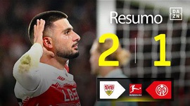 Bundesliga: Estugarda 2 - 1 Mainz (2025-2026)