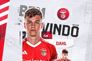 OFICIAL: Roma empresta lateral sueco Samuel Dahl ao Benfica