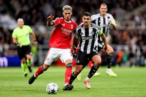 Benfica perde por 3-0 frente ao Newcastle e continua sem vencer na Liga dos Campeões