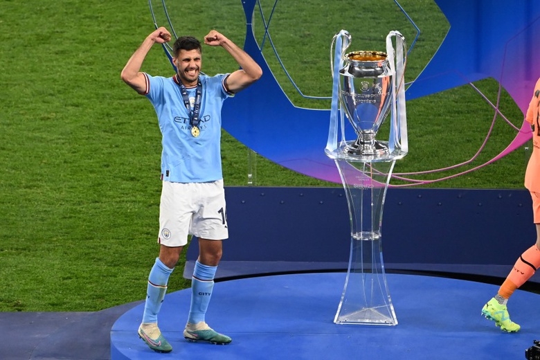 Rodri é eleito melhor jogador da Champions na temporada 2022/23