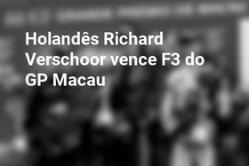 Holandês Richard Verschoor vence F3 do GP Macau