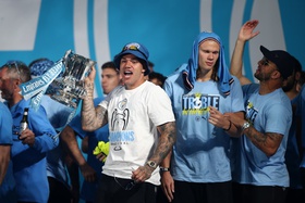 Ederson envolvido em polémica ao utilizar substância ilegal durante os festejos do 'Treble'