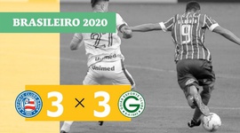 Brasileirão: Bahia 3 - 3 Goiás (2020)