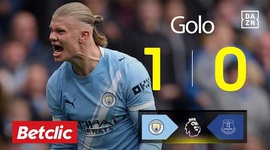 Premier League: Man City vs Everton, Golo 1-0 Haaland (2025-2026)