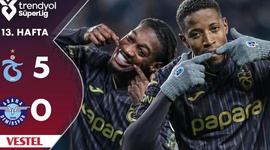 Super Ligi: Trabzonspor 5 - 0 Adana Demirspor (2024-2025)