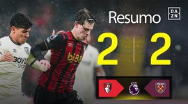 Premier League: AFC Bournemouth 2 - 2 West Ham (2025-2026)