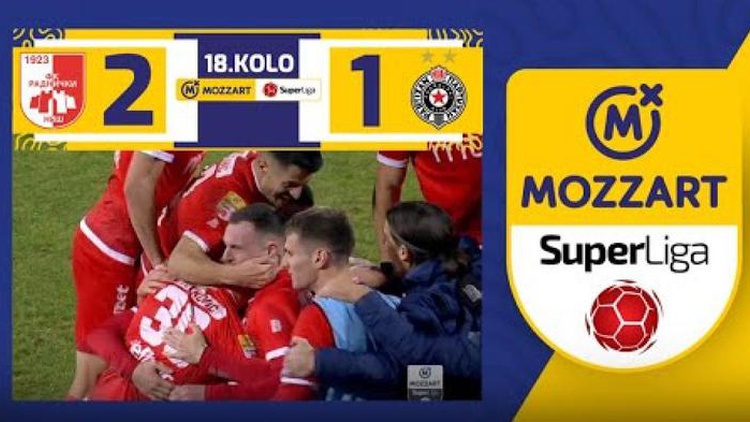 Mozzart Bet SuperLiga Srbije, FK Radnički Niš - FK Crvena zvezda 1:2