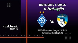 Liga Campeões: Dynamo Kyiv 0 - 1 Paphos FC (2025-2026)
