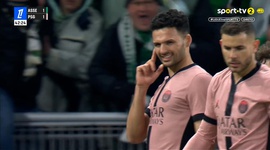 Ligue 1: Saint-Étienne vs PSG, Golo 1-1 Gonçalo Ramos (g.p.) (2024-2025)