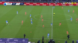 Serie A: Napoli vs Atalanta, Golo 1-0 David Neres (2025-2026)