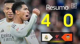 La Liga: Real Madrid 4 - 0 Valência (2025-2026)