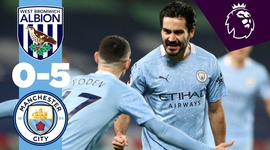 Premier League: WBA 0 - 5 Man City (2020-2021)