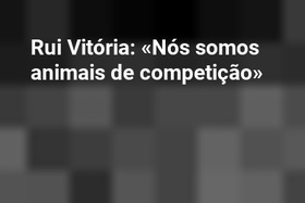 Rui Vitória: «Nós somos animais de competição»