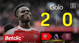 Premier League: Arsenal vs West Ham, Golo 1-0 Saka (2025-2026)