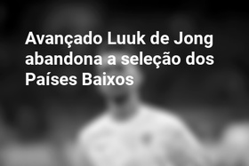 Avançado Luuk de Jong abandona a seleção dos Países Baixos
