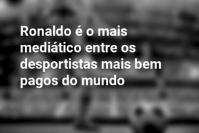 Ronaldo é o mais mediático entre os desportistas mais bem pagos do mundo