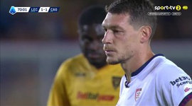 Serie A: Lecce vs Cagliari, Golo 1-2 Belotti (g.p.) (2025-2026)