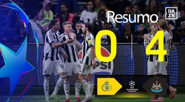 Liga Campeões: Union St. Gilloise 0 - 4 Newcastle (2025-2026)