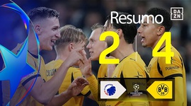 Liga Campeões: Kobenhavn 2 - 4 Dortmund (2025-2026)