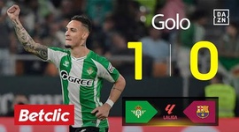 La Liga: Bétis vs Barcelona, Golo 1-0 Antony (2025-2026)