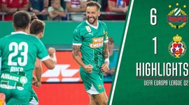 Liga Europa: Rapid Wien 6 - 1 Wisla Krakow (2024-2025)