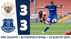 Amigáveis de clubes: Blackpool 3 - 3 Everton (2020-2021)