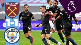 Premier League: West Ham 1 - 1 Man City (2020-2021)