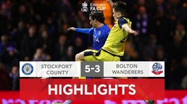FA Cup: Stockport County 5 - 3 a.p Bolton (2021-2022)