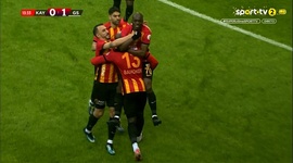 Super Ligi: Kayserispor vs Galatasaray, Golo 1-1 S. Bahoken (2024-2025)