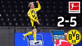 Bundesliga: Hertha Berlin 2 - 5 Dortmund (2020-2021)